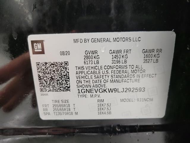 2020 Chevrolet Traverse Vehicle Photo in APPLETON, WI 54914-4656