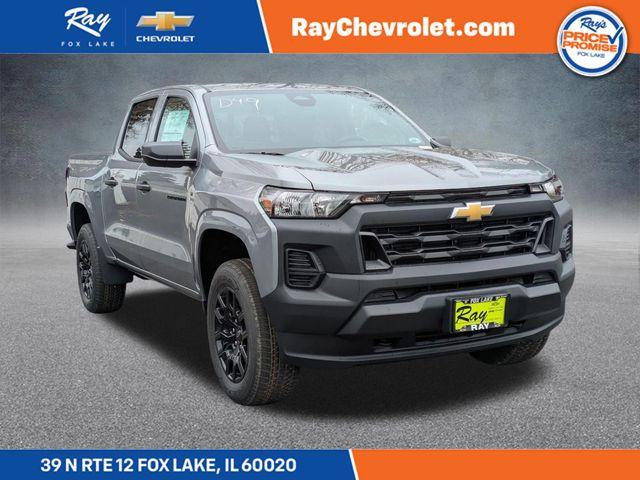 Sterling Gray Metallic 2026 Chevrolet Colorado Work Truck Crew Cab 4WD Pickup Truck Four-Wheel Drive Automatic