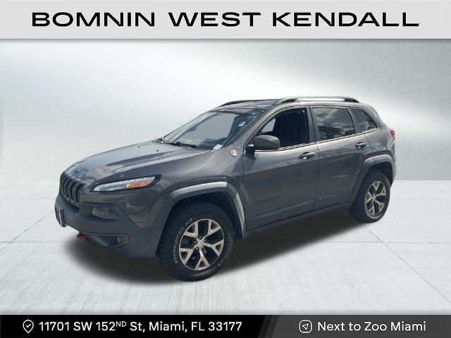 Used 2018 Jeep Cherokee Trailhawk Leather Plus with VIN 1C4PJMBX3JD608070 for sale in Miami, FL