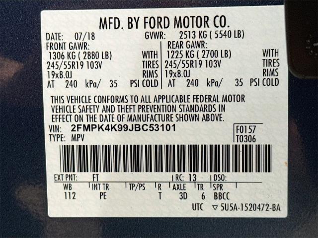2018 Ford Edge Vehicle Photo in EVERETT, WA 98203-5662