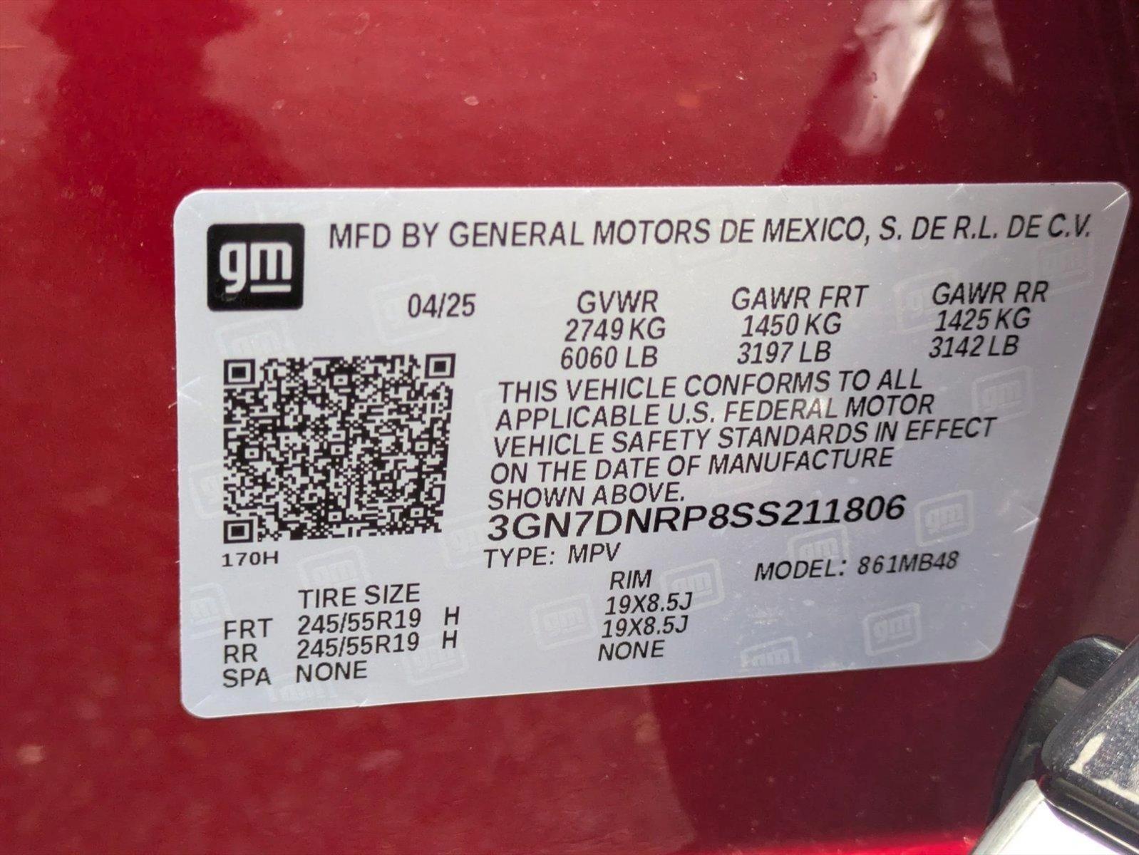 2025 Chevrolet Equinox EV Vehicle Photo in GREENACRES, FL 33463-3207