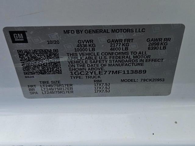 2021 Chevrolet Silverado 2500 HD Vehicle Photo in MIDDLETON, WI 53562-1492