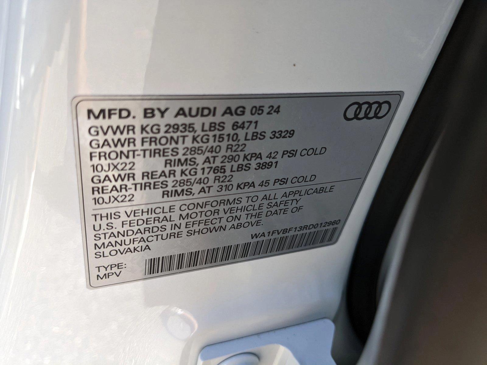 2024 Audi Q8 Vehicle Photo in ORLANDO, FL 32808-7998