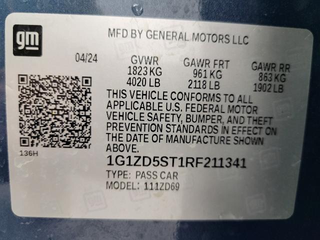 2024 Chevrolet Malibu Vehicle Photo in APPLETON, WI 54914-4656