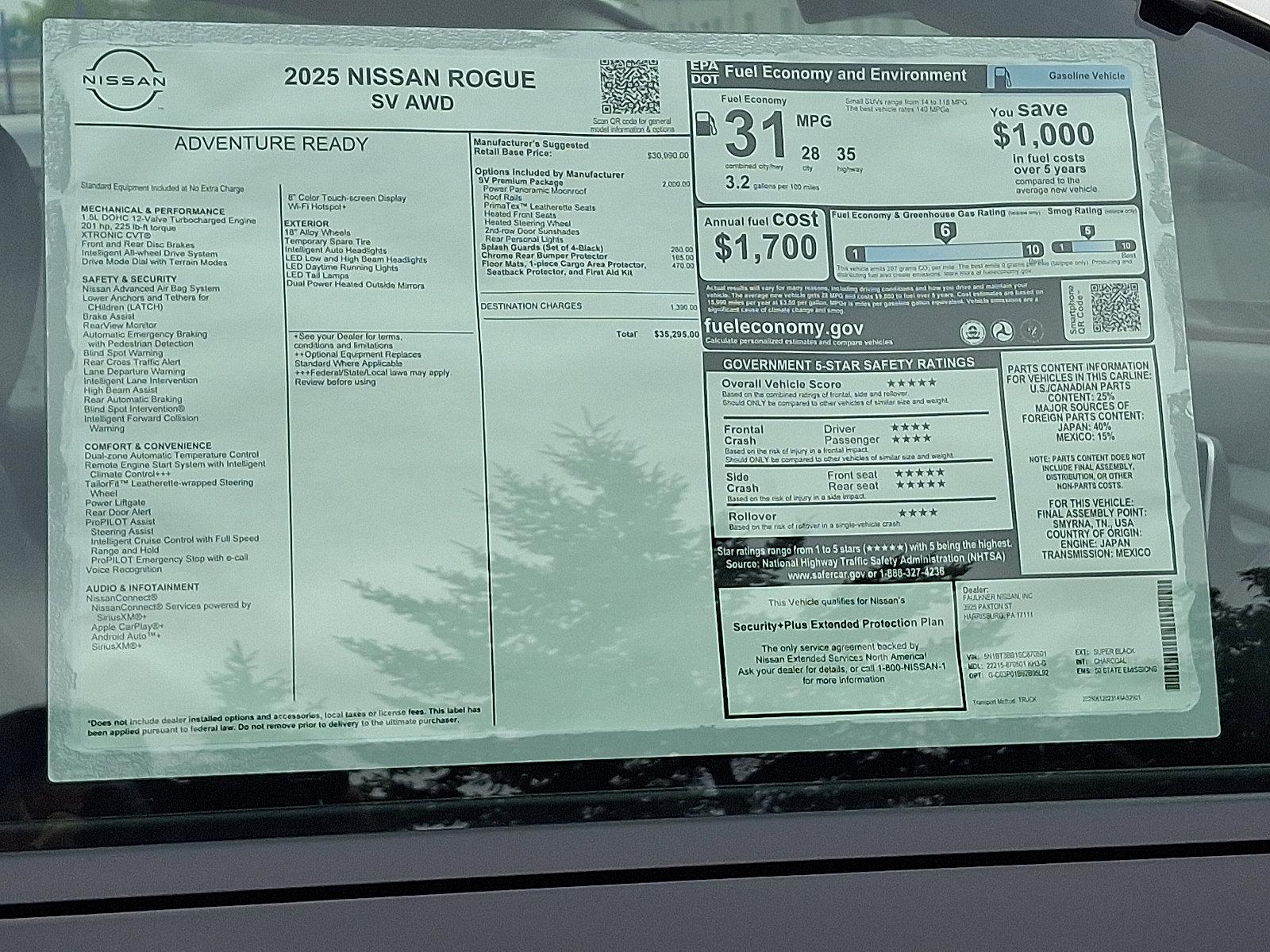 2025 Nissan Rogue Vehicle Photo in Harrisburg, PA 17111-1033