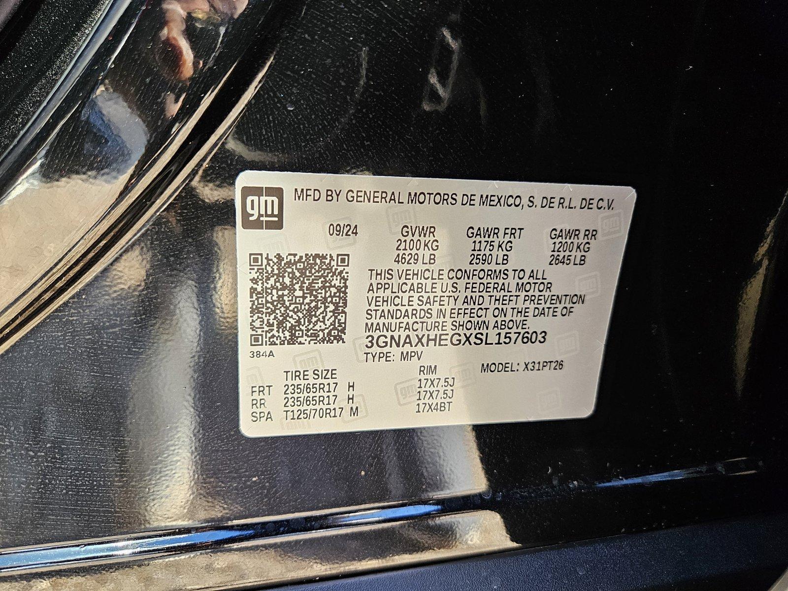 2025 Chevrolet Equinox Vehicle Photo in WACO, TX 76710-2592