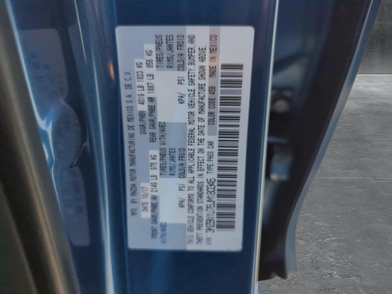 2018 Mazda Mazda3 4-Door Vehicle Photo in Margate, FL 33063