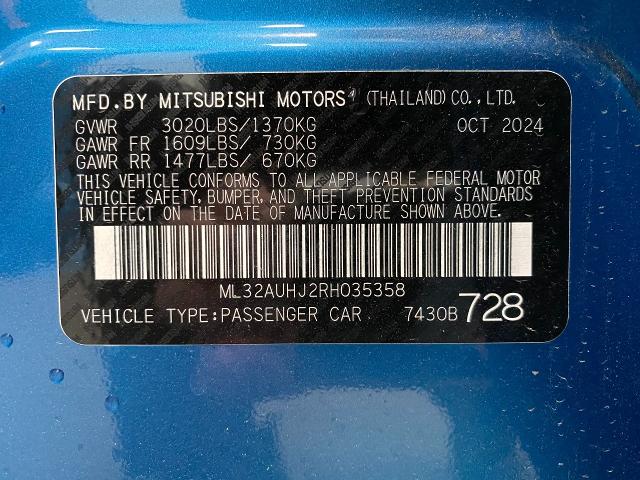 2024 Mitsubishi Mirage Vehicle Photo in Appleton, WI 54913