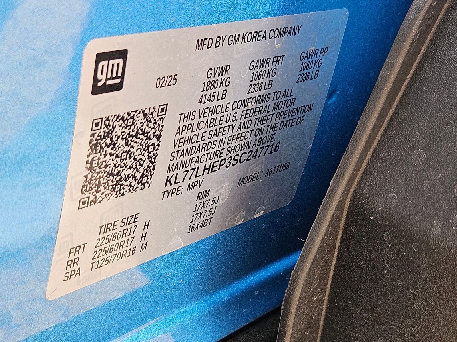 2025 Chevrolet Trax Vehicle Photo in WACO, TX 76710-2592
