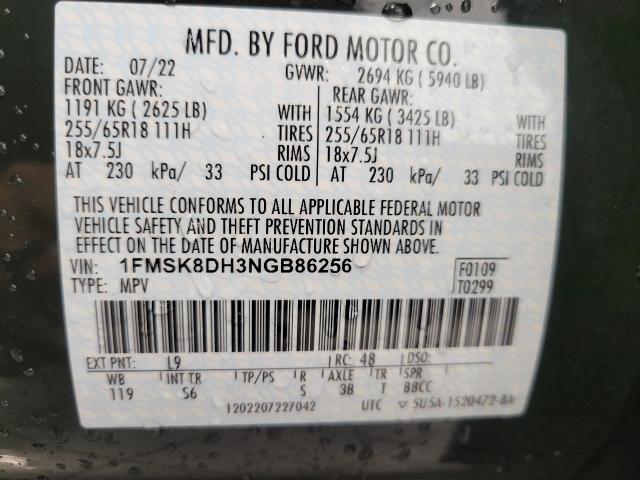 2022 Ford Explorer Vehicle Photo in Neenah, WI 54956