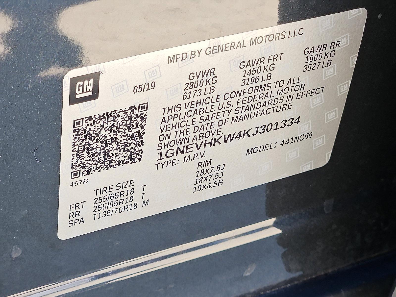 2019 Chevrolet Traverse Vehicle Photo in Trevose, PA 19053
