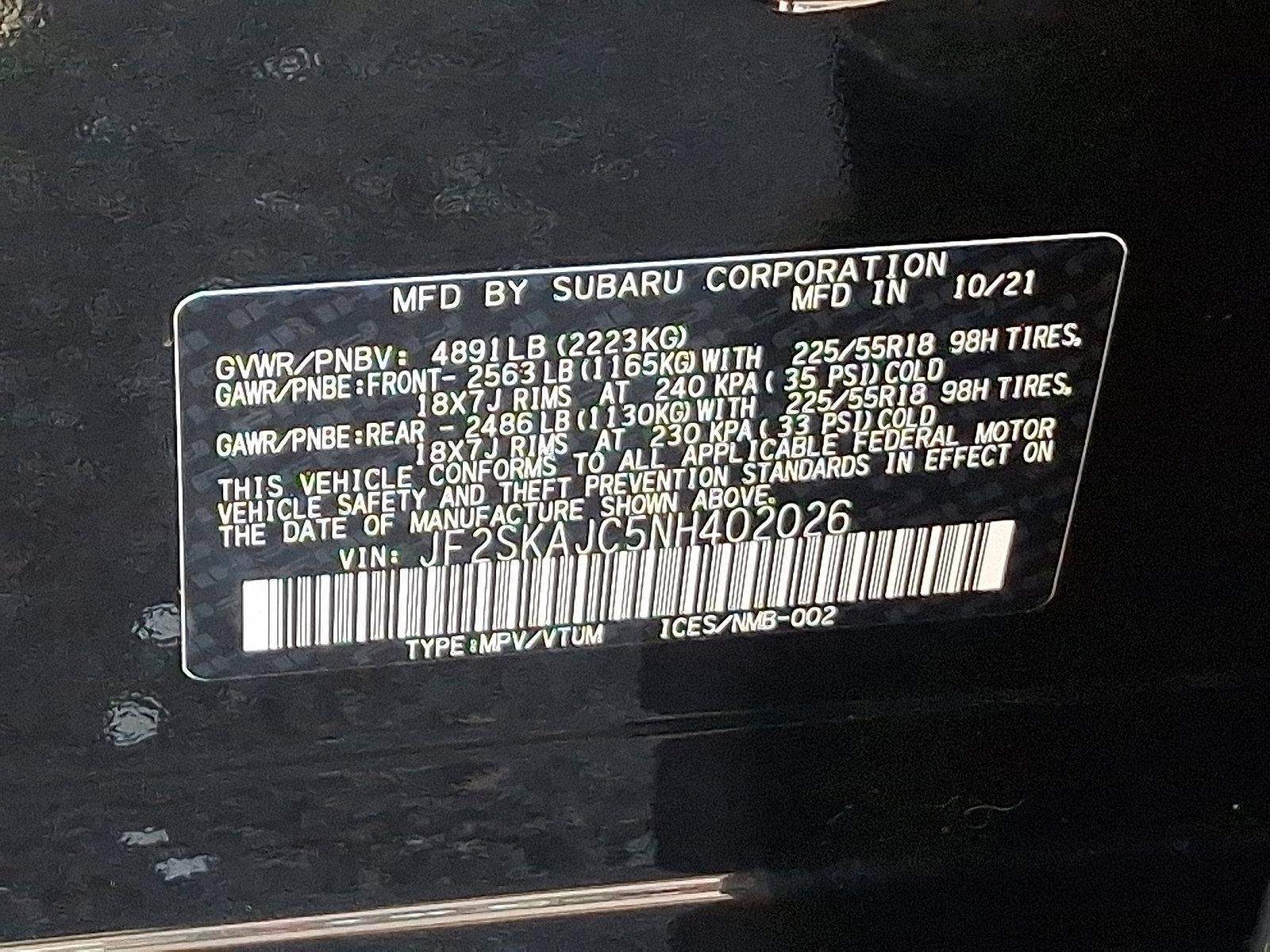 2022 Subaru Forester Vehicle Photo in Trevose, PA 19053