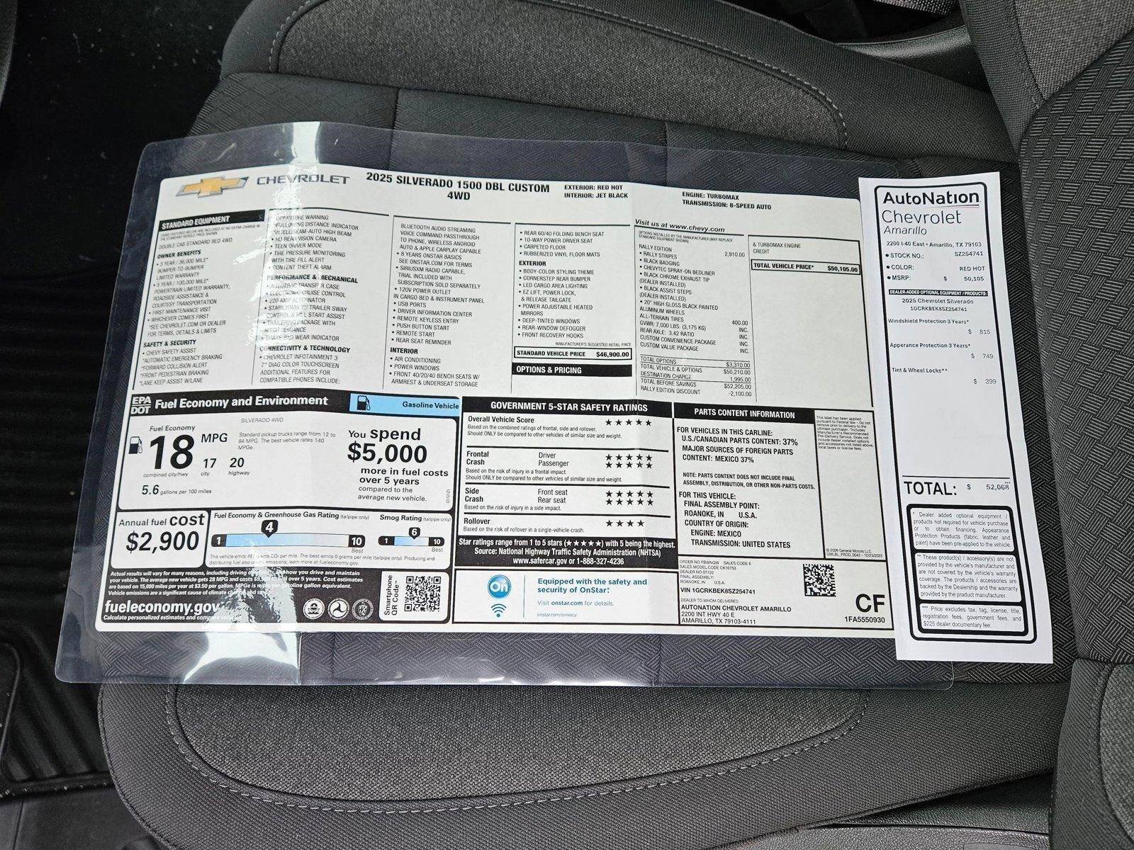 2025 Chevrolet Silverado 1500 Vehicle Photo in AMARILLO, TX 79103-4111