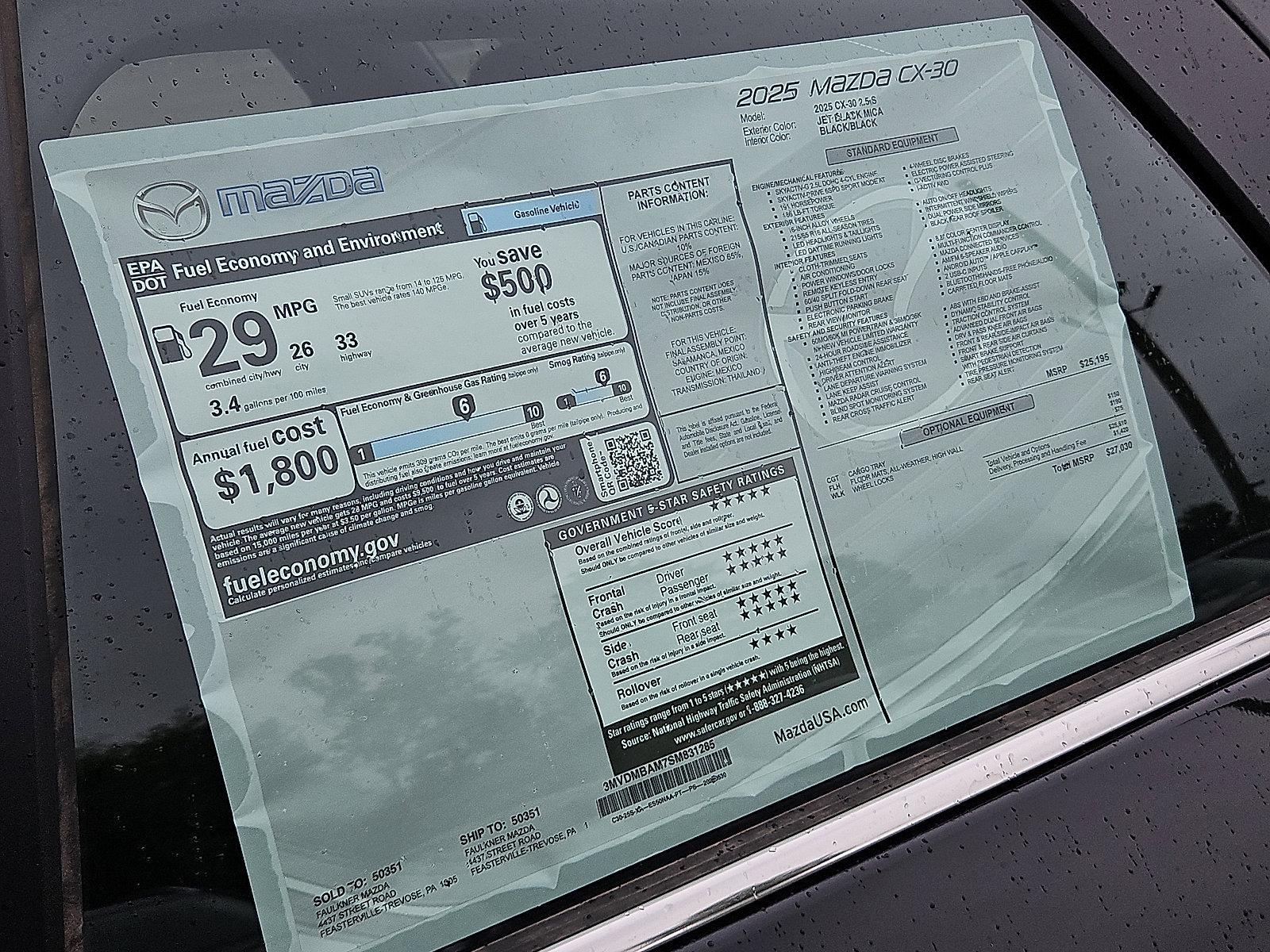 2025 Mazda CX-30 Vehicle Photo in Trevose, PA 19053