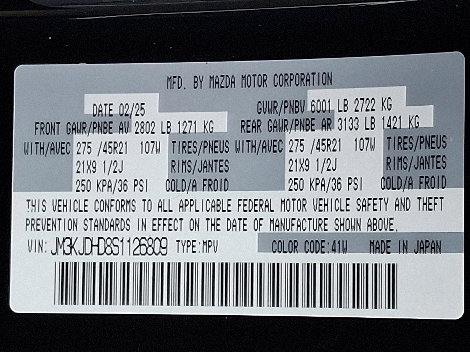 2025 Mazda CX-70 Vehicle Photo in Trevose, PA 19053