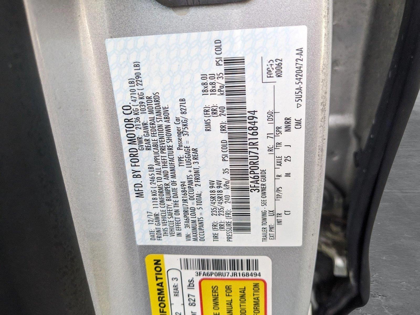 2018 Ford Fusion Hybrid Vehicle Photo in Sanford, FL 32771