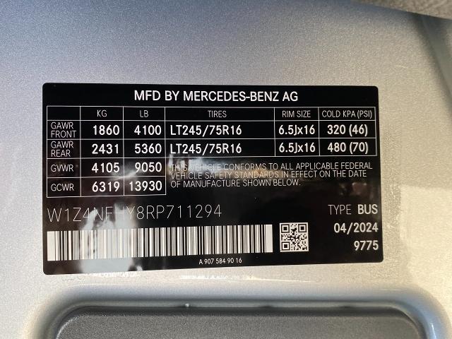 2024 Mercedes-Benz Sprinter Passenger Van Vehicle Photo in Appleton, WI 54913