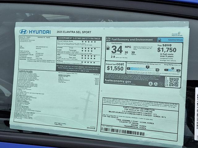 2025 Hyundai ELANTRA Vehicle Photo in Philadelphia, PA 19116