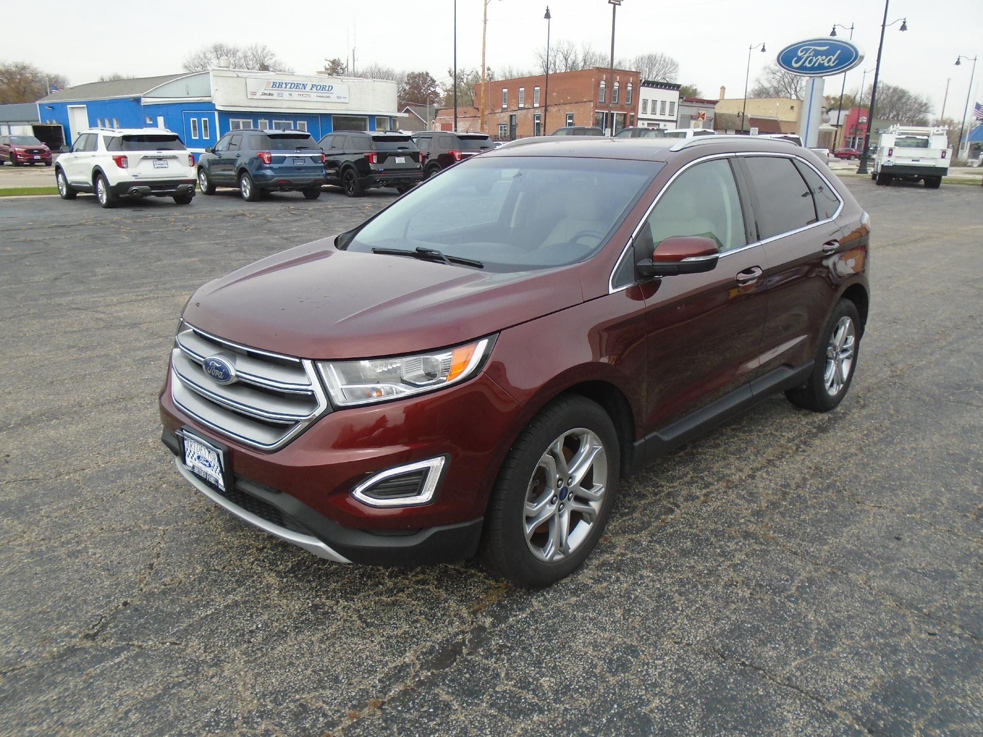 Used 2015 Ford Edge Titanium with VIN 2FMTK4K93FBB56613 for sale in Durand, IL