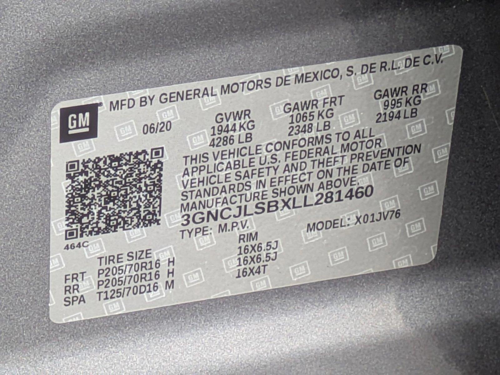 2020 Chevrolet Trax Vehicle Photo in CLEARWATER, FL 33764-7163