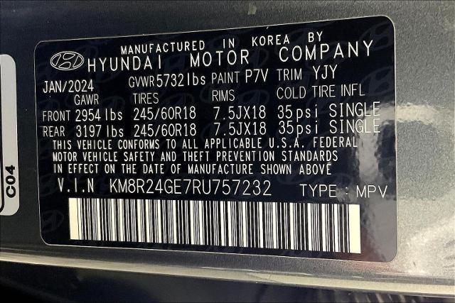 2024 Hyundai PALISADE Vehicle Photo in Tulsa, OK 74129