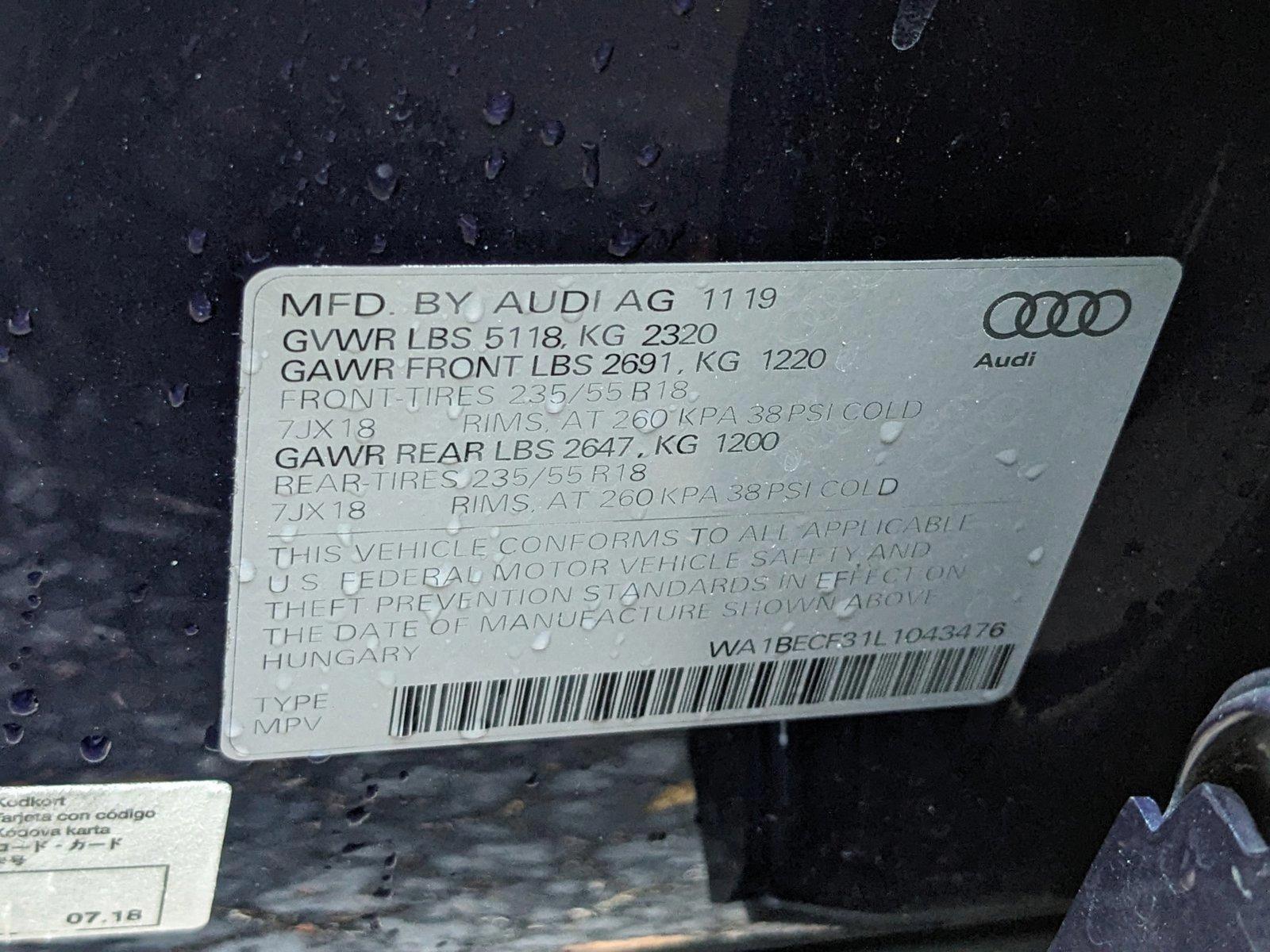 2020 Audi Q3 Vehicle Photo in Tampa, FL 33614