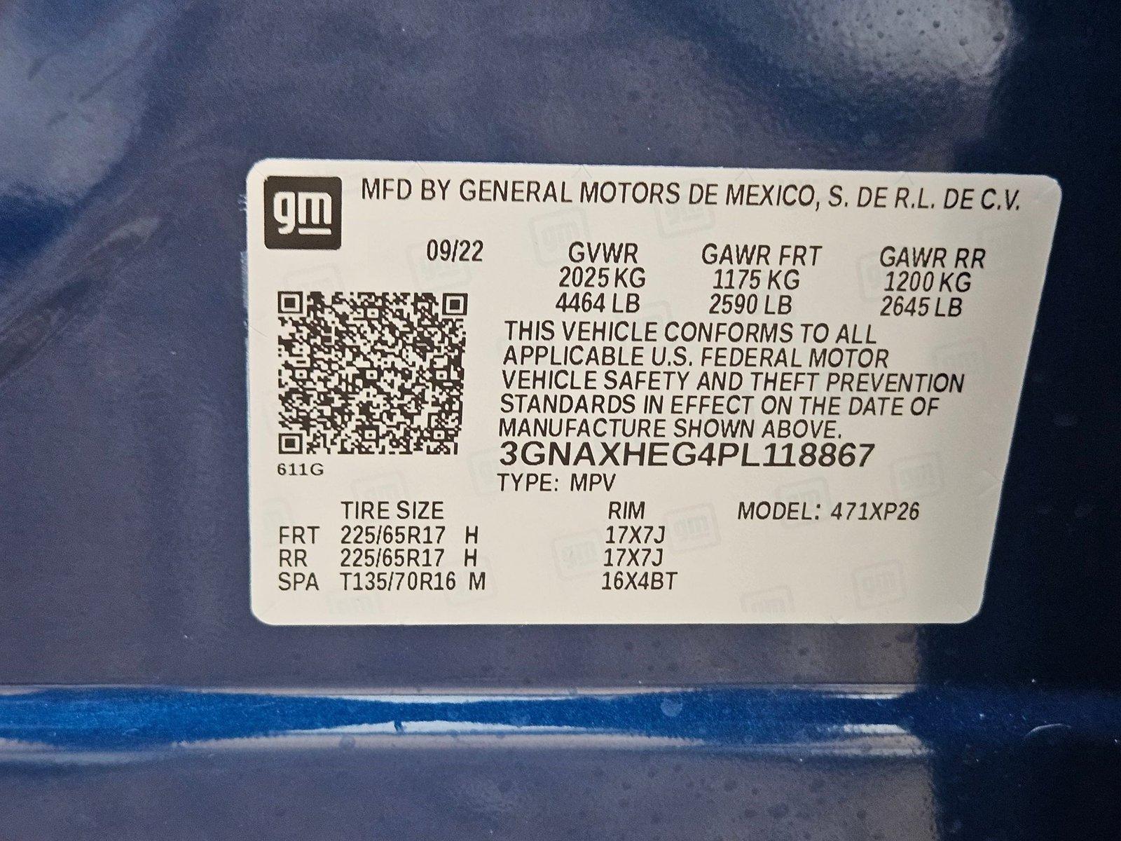 2023 Chevrolet Equinox Vehicle Photo in WACO, TX 76710-2592