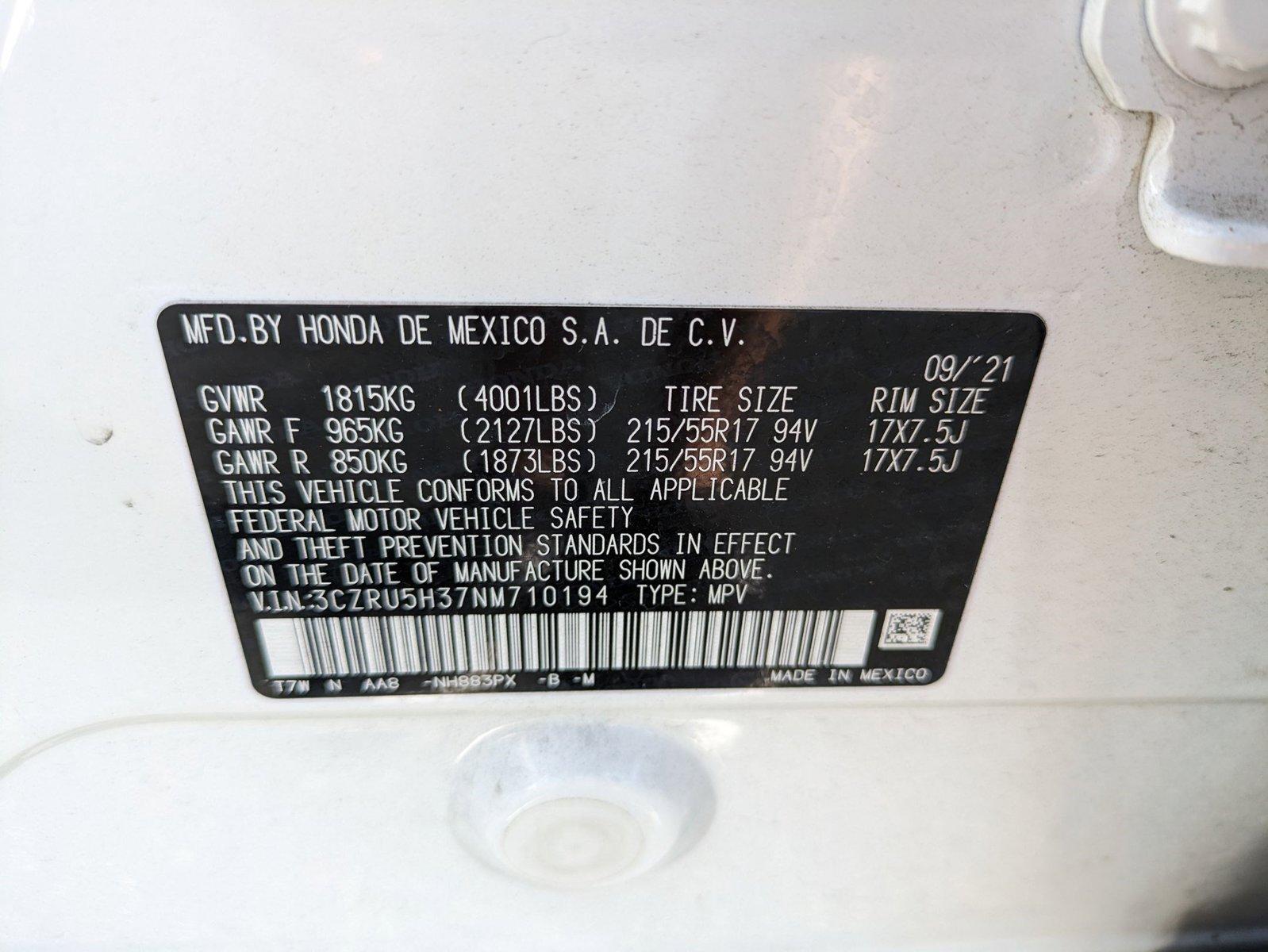 2022 Honda HR-V Vehicle Photo in Sanford, FL 32771