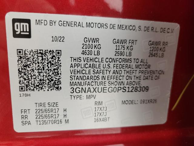 2023 Chevrolet Equinox Vehicle Photo in NEENAH, WI 54956-2243