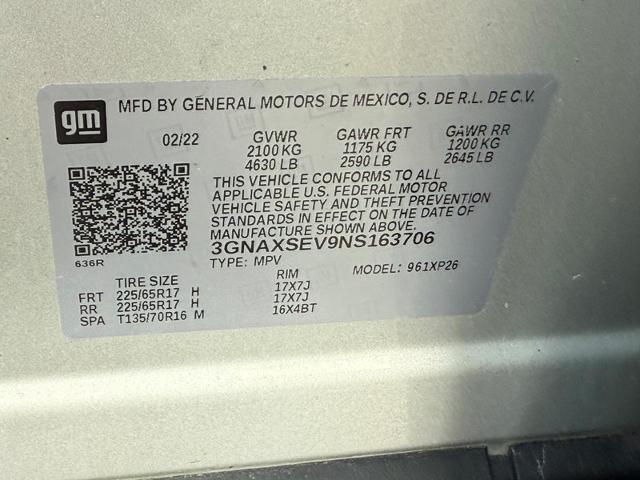 2022 Chevrolet Equinox Vehicle Photo in MADISON, WI 53713-3220