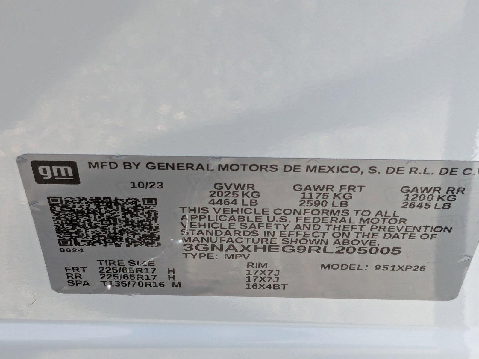 2024 Chevrolet Equinox Vehicle Photo in CLEARWATER, FL 33764-7163