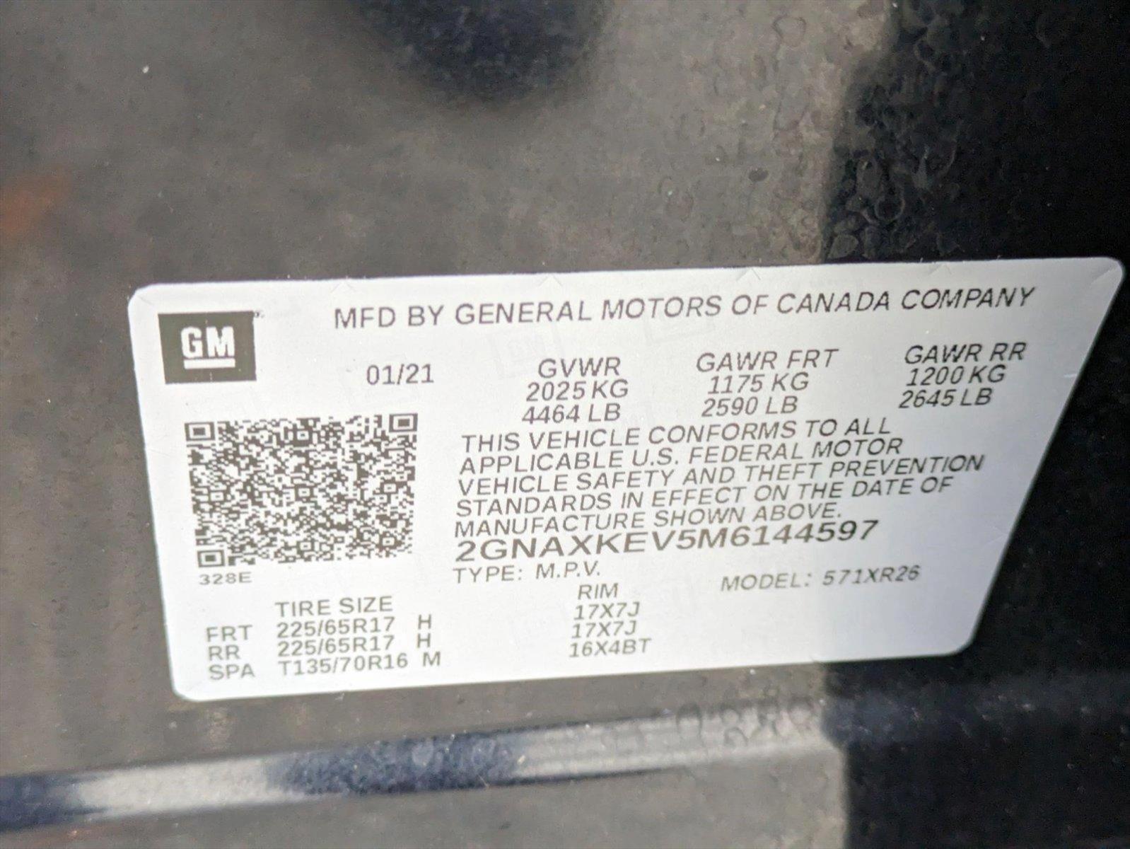 2021 Chevrolet Equinox Vehicle Photo in GREENACRES, FL 33463-3207