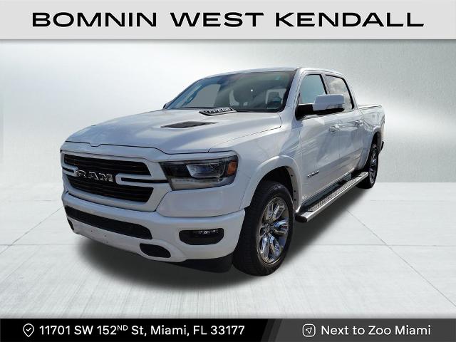 Used 2021 RAM Ram 1500 Pickup Laramie with VIN 1C6SRFJTXMN616184 for sale in Miami, FL