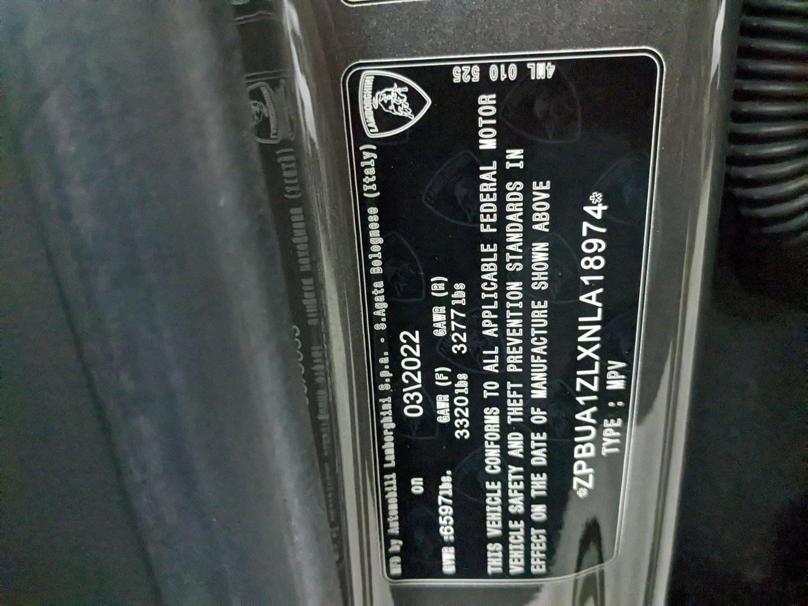 2022 Lamborghini Urus Vehicle Photo in Pompano Beach, FL 33064