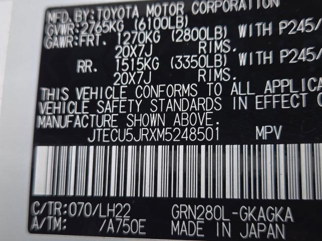 2021 Toyota 4Runner Vehicle Photo in Weatherford, TX 76087