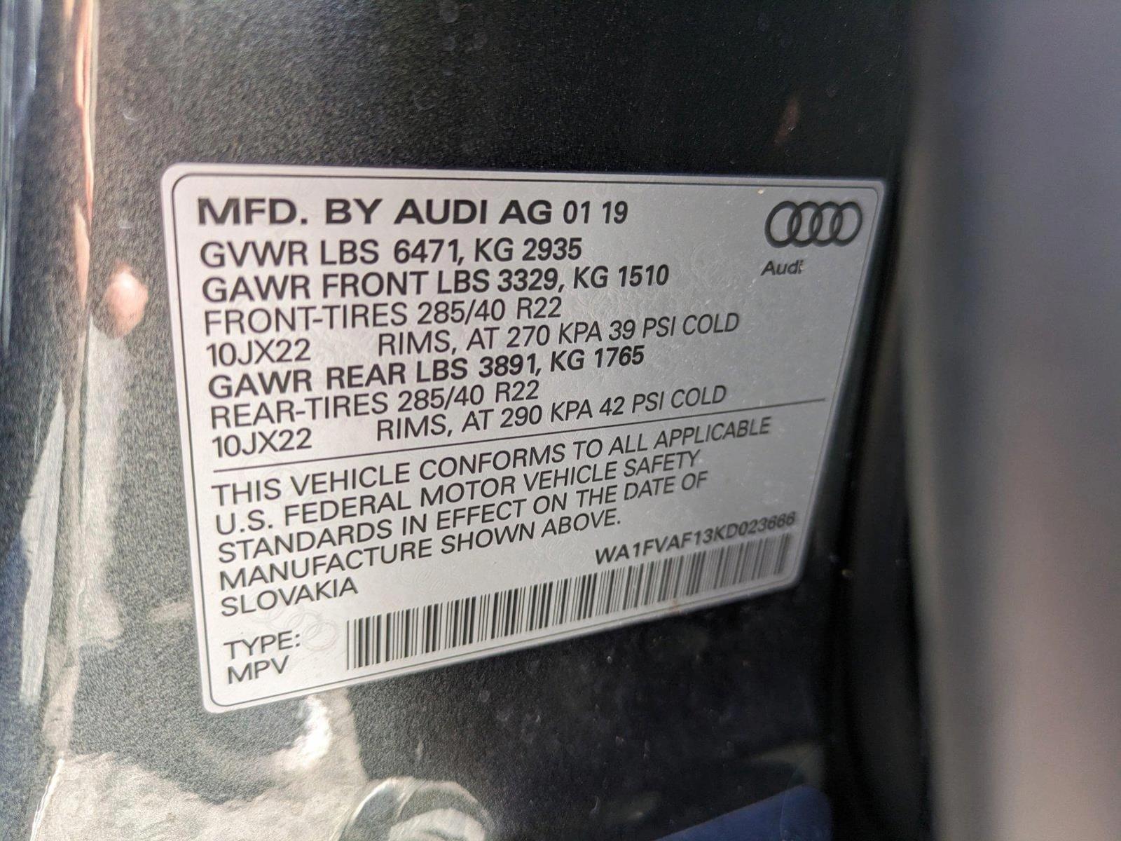 2019 Audi Q8 Vehicle Photo in Sanford, FL 32771