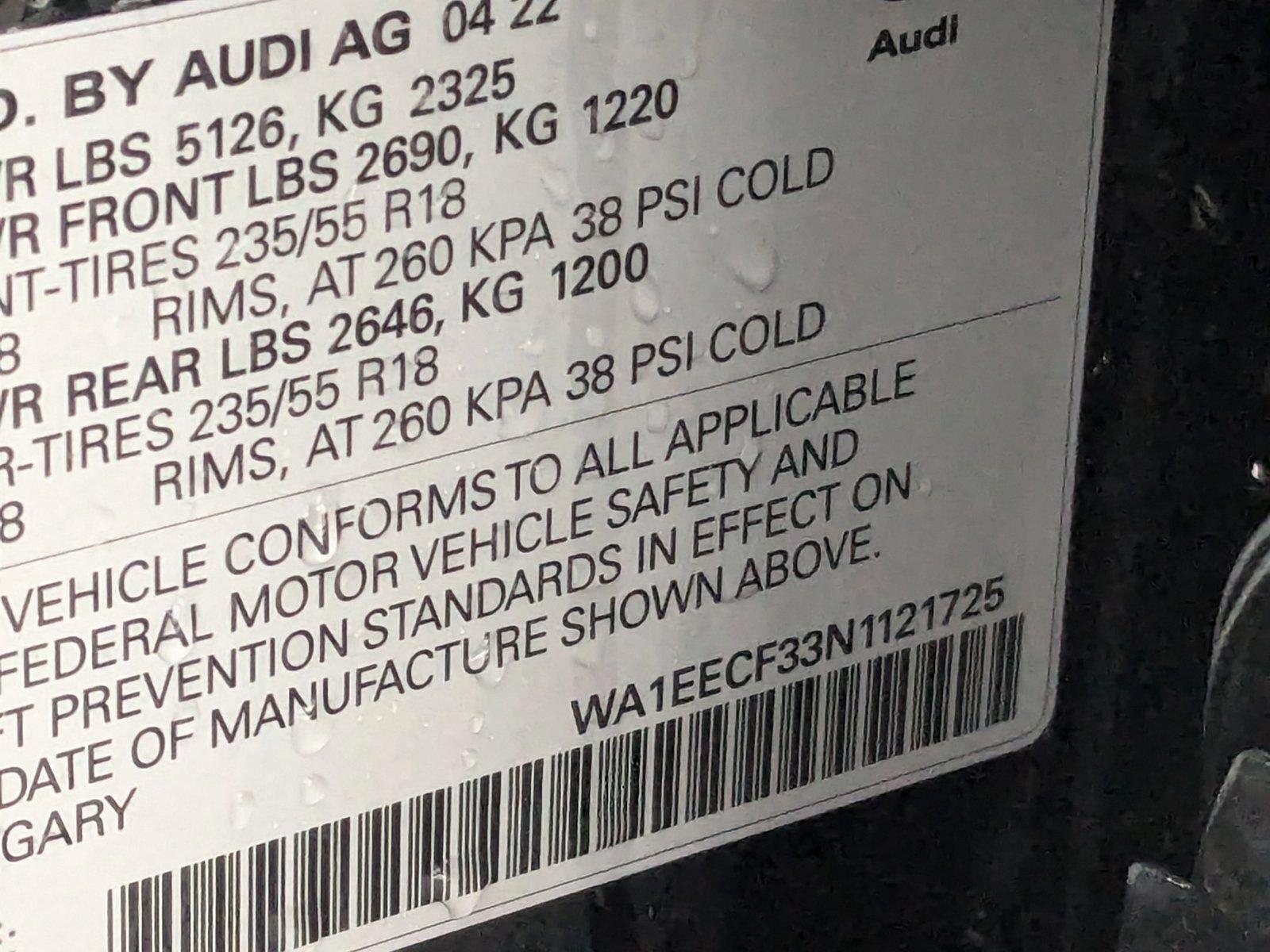 2022 Audi Q3 Vehicle Photo in Towson, MD 21204