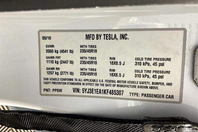 2019 Tesla Model 3 Vehicle Photo in Tulsa, OK 74129