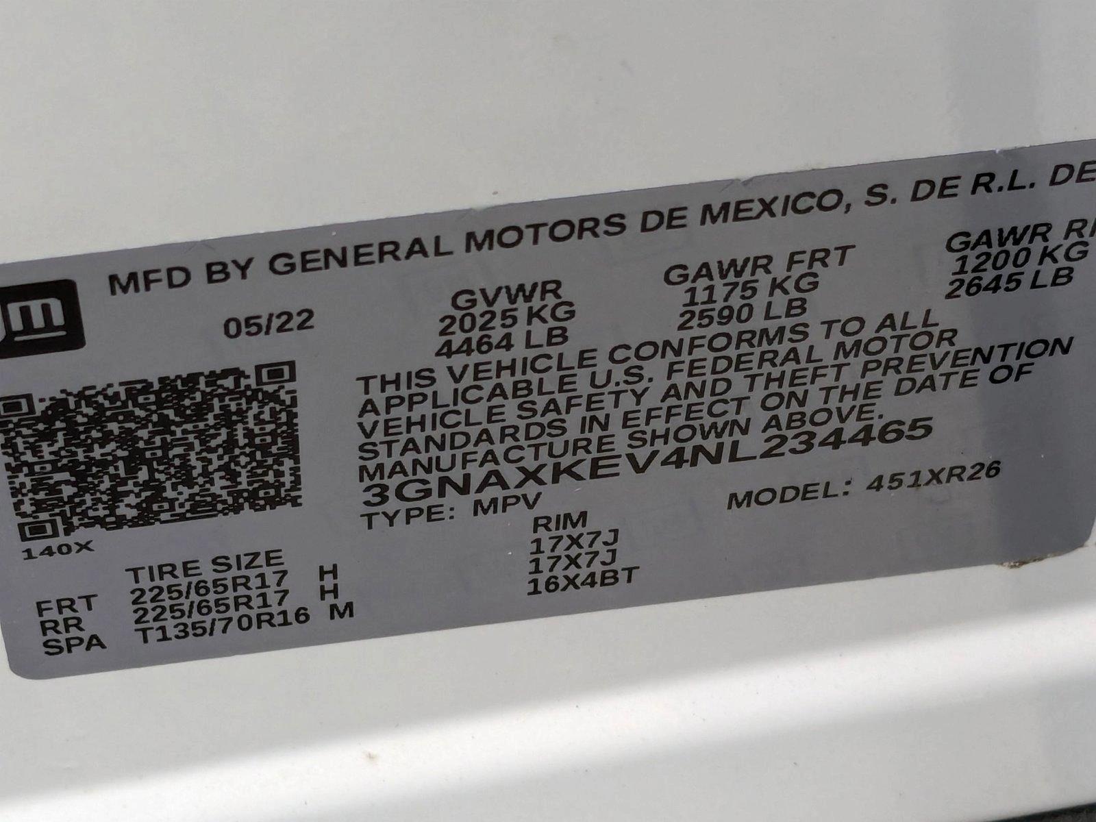 2022 Chevrolet Equinox Vehicle Photo in Miami, FL 33015