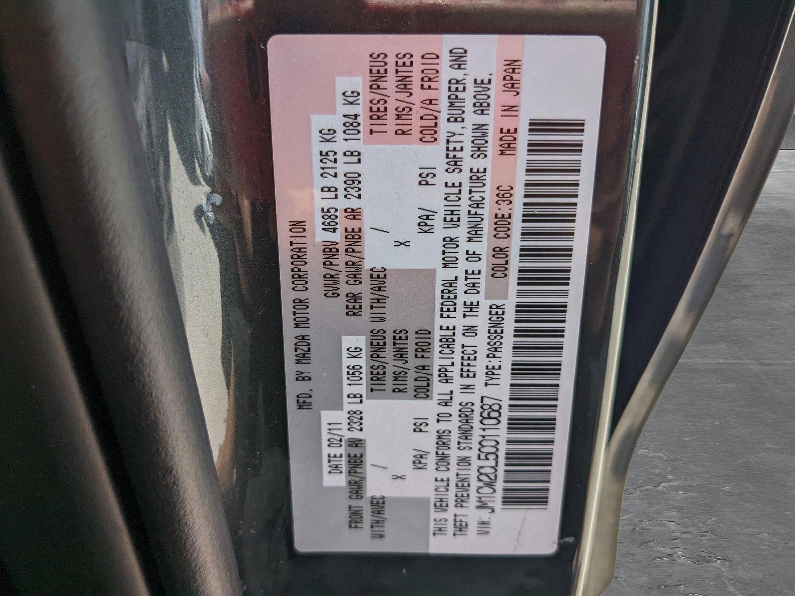 2012 Mazda Mazda5 Vehicle Photo in PEMBROKE PINES, FL 33024-6534