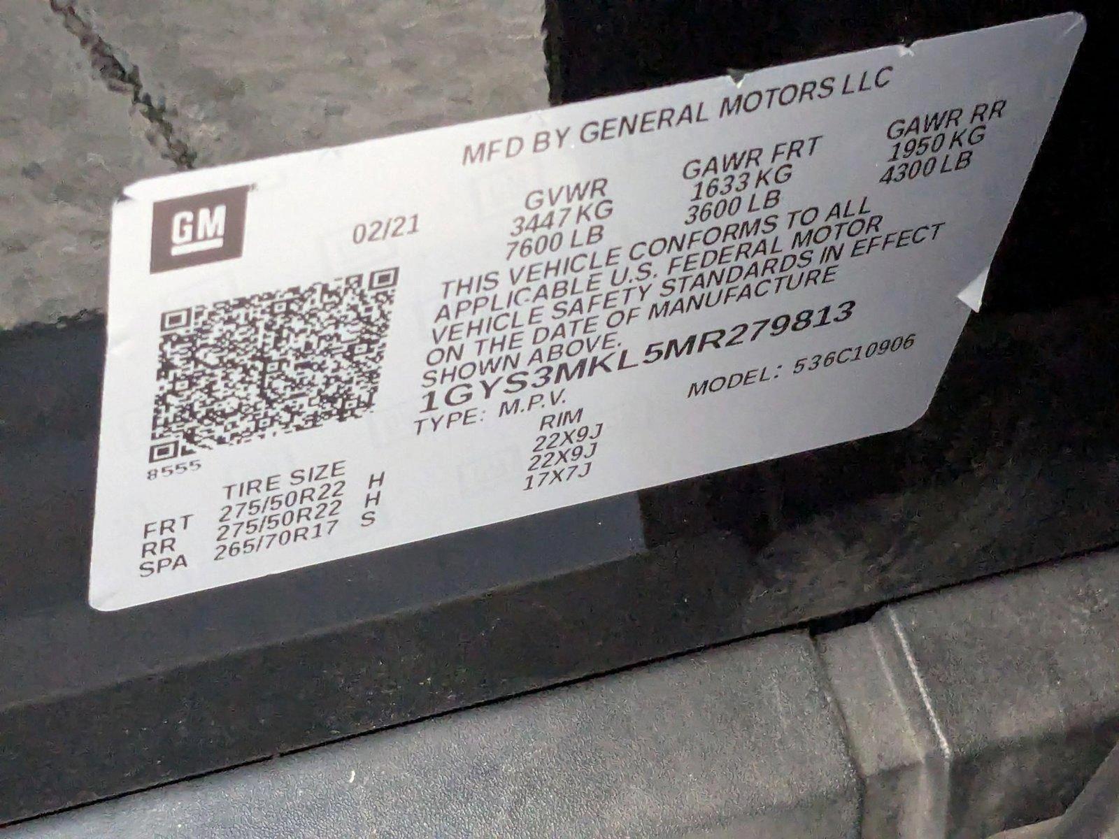 2021 Cadillac Escalade ESV Vehicle Photo in PEMBROKE PINES, FL 33024-6534