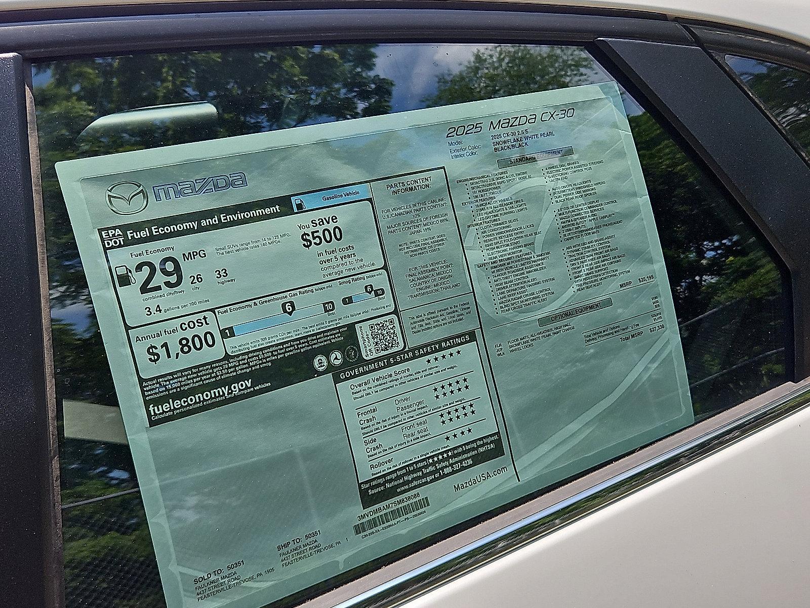 2025 Mazda CX-30 Vehicle Photo in Trevose, PA 19053