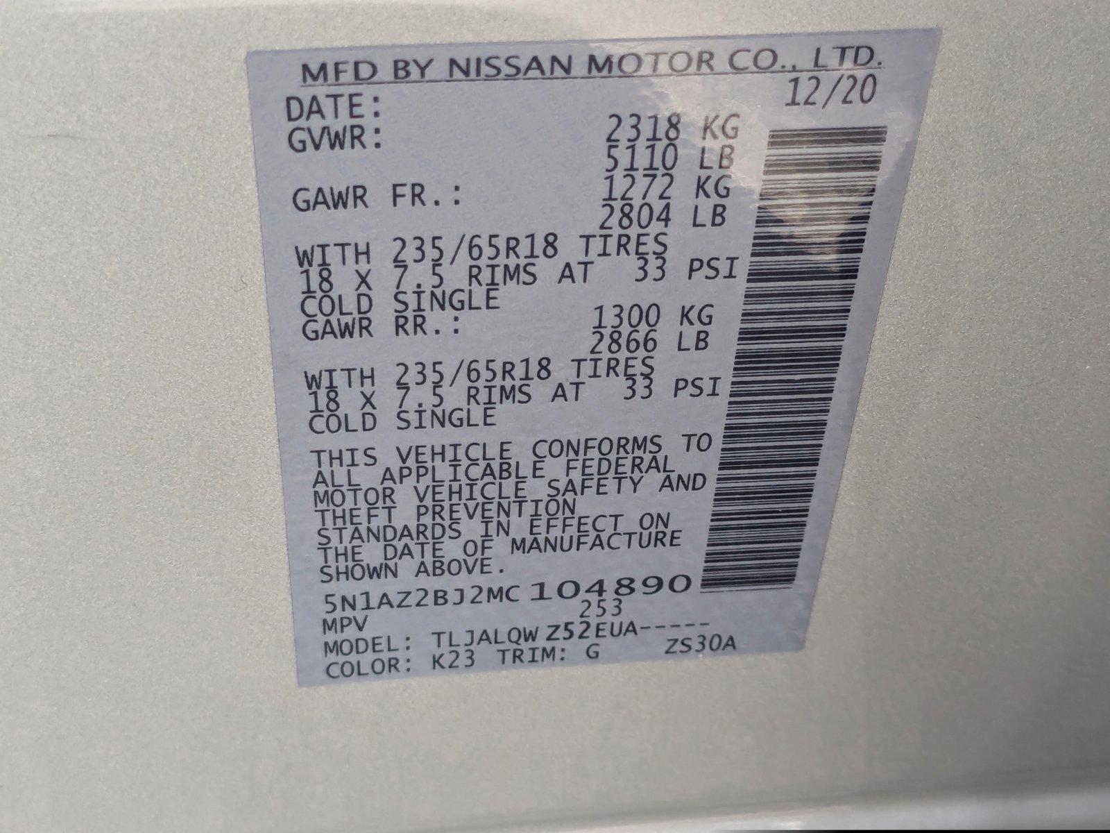 2021 Nissan Murano Vehicle Photo in Miami, FL 33135