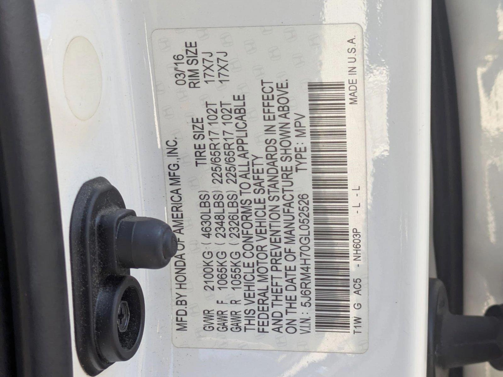 2016 Honda CR-V Vehicle Photo in Valencia, CA 91355-1794