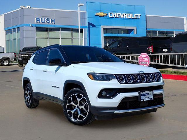 Bright White Clearcoat 2025 Jeep Compass Limited 4WD SUV / Crossover Four-Wheel Drive Automatic