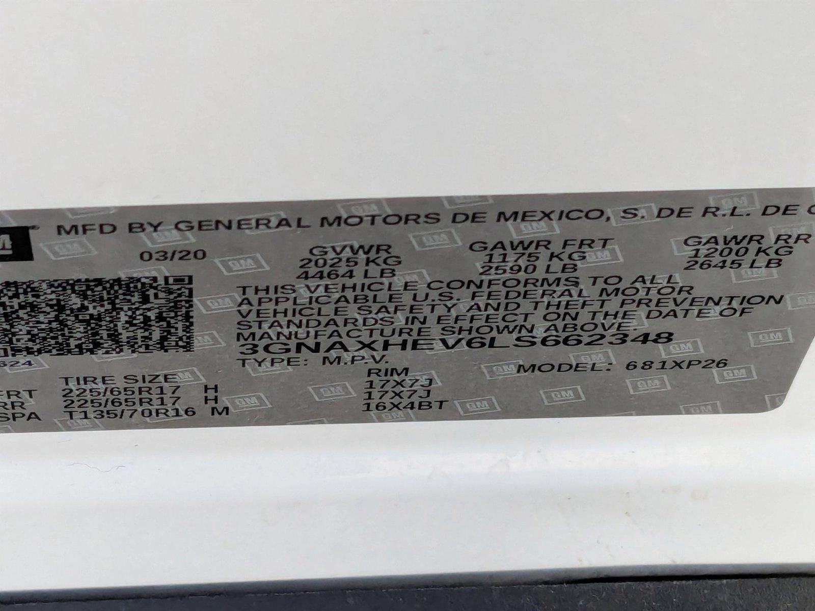 2020 Chevrolet Equinox Vehicle Photo in Miami, FL 33015