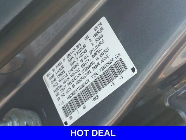 2007 Honda Accord Sedan Vehicle Photo in Merrillville, IN 46410