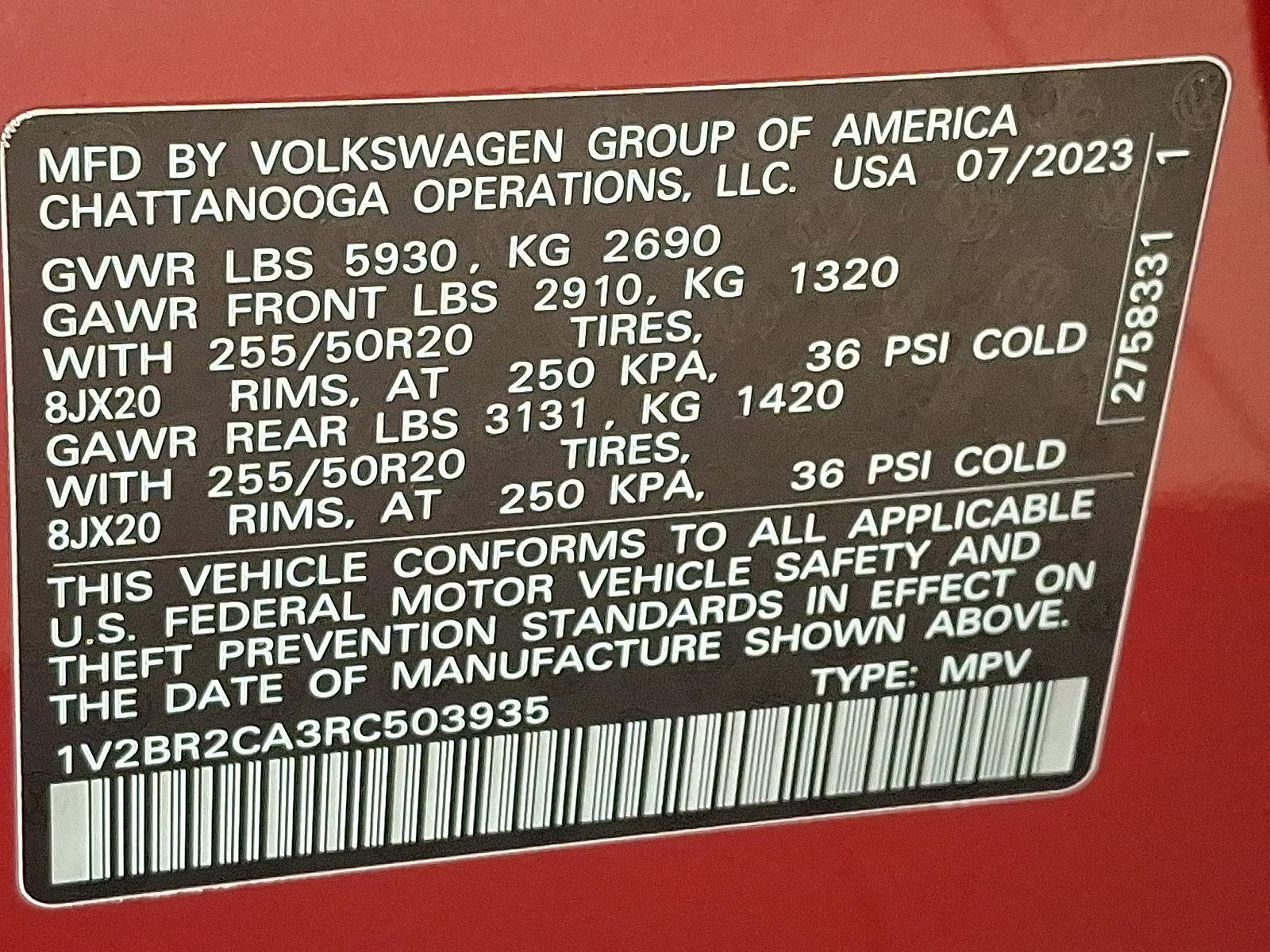 2024 Volkswagen Atlas Vehicle Photo in Lancaster, PA 17601
