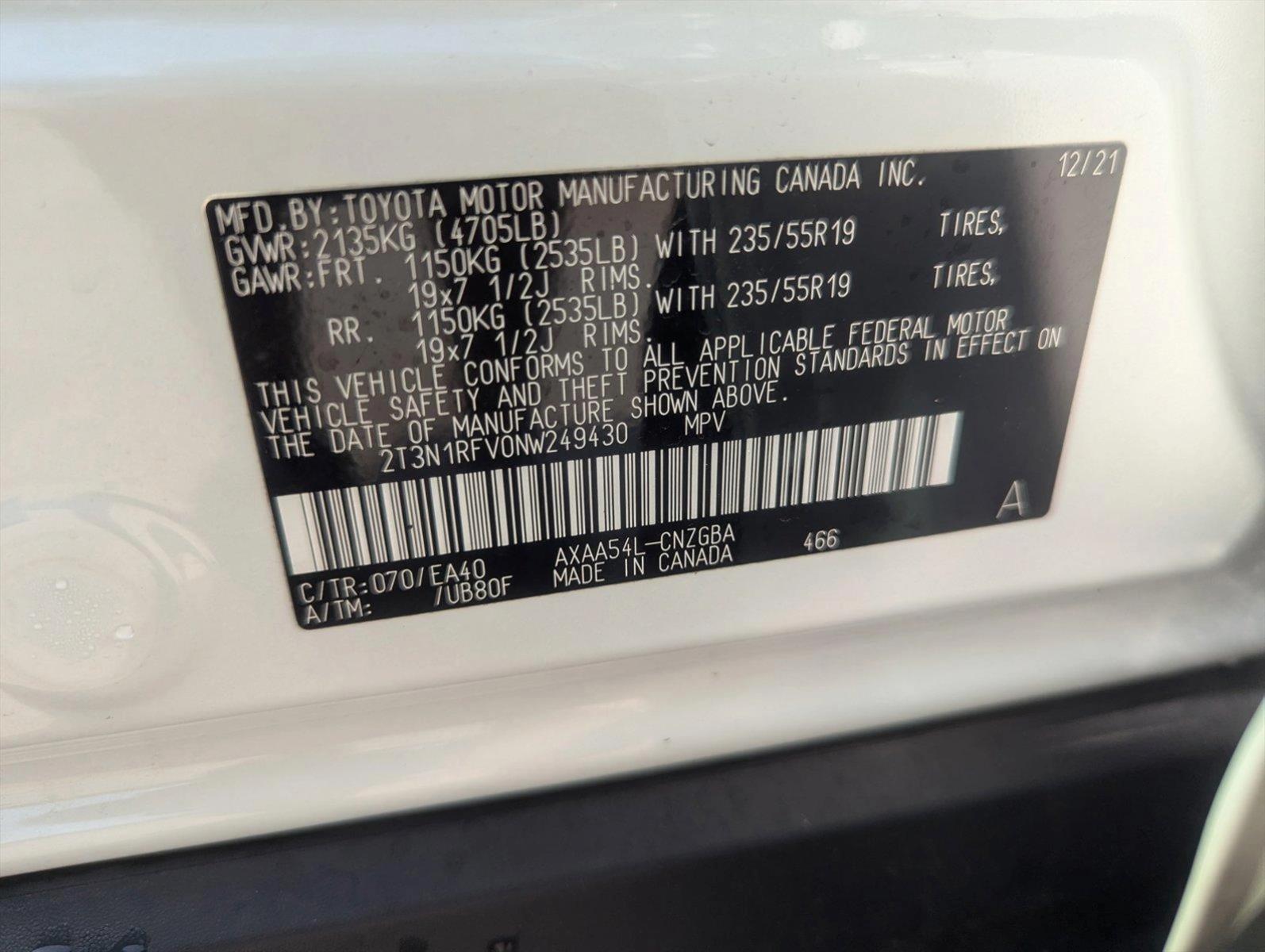 2022 Toyota RAV4 Vehicle Photo in CORPUS CHRISTI, TX 78412-4902