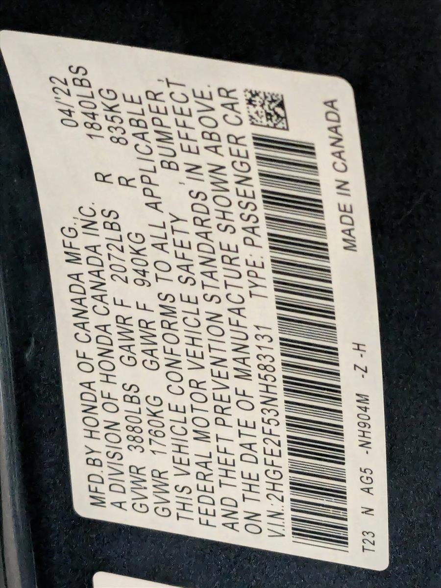 2022 Honda Civic Sedan Vehicle Photo in Miami, FL 33015